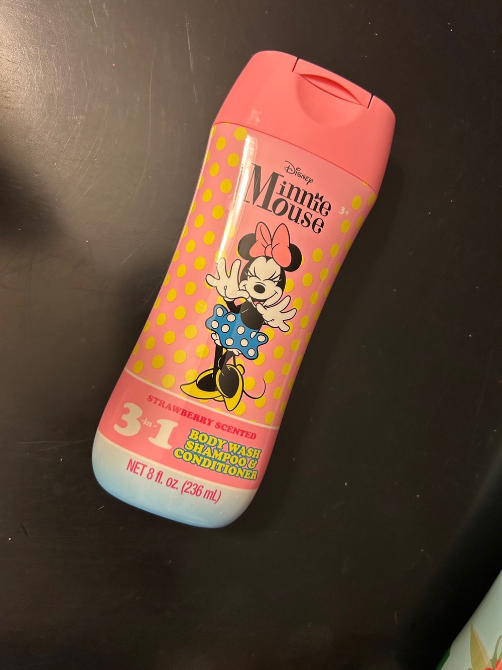 Kids 3-in-1 Strawberry Body Wash, Shampoo & Conditioner - Pink Minnie Mouse